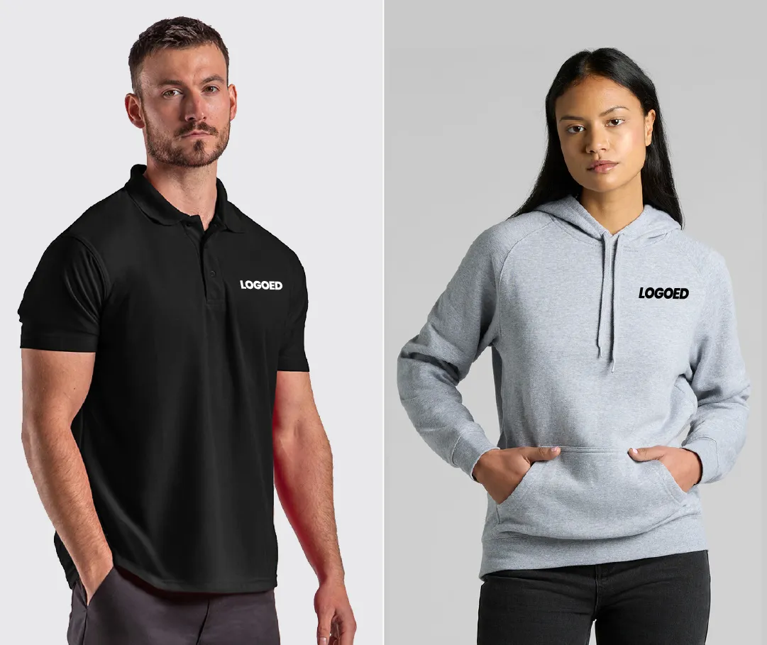 Custom apparel showcase